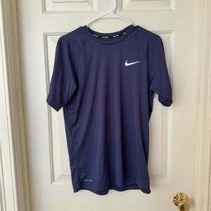 Nike Dri-Fit Navy Short Sleeve Swim T-Shirt